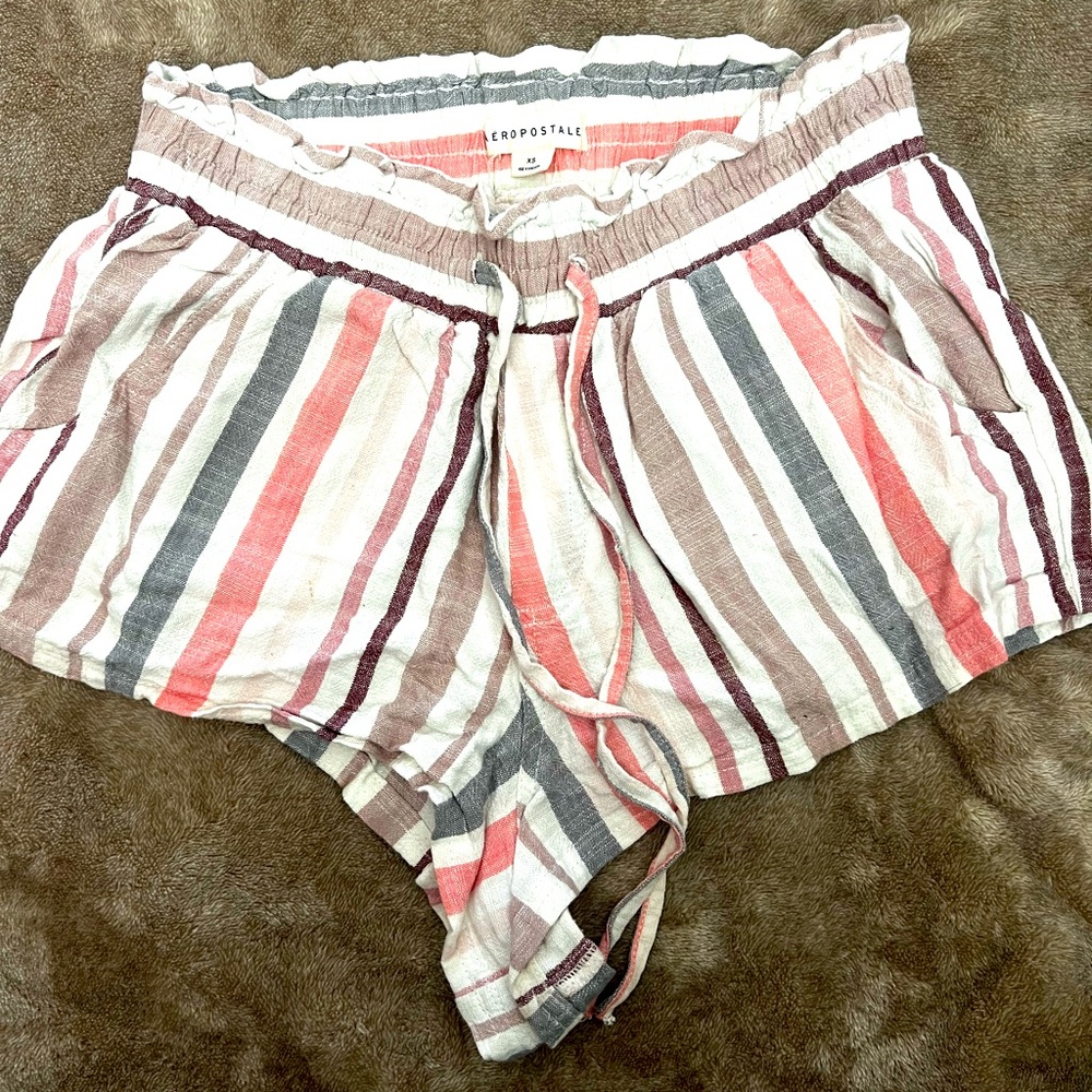 Aeropostale | Shirts | XS | Pink and stripe with drawstring